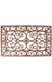 Esschert Design Schmutzfangmatte Fußmatte in antik aus rötlichem Gusseisen rechteckig ca. 58 cm x 34 cm