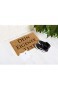 Fußmatte Personalisiert Lustige Personalisierte Fussmatte Mit Wunschname Ihrem eigenen Text Kokosfaser Home Eingang Matte 40x60cm (Modell 1)