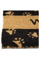 Relaxdays Fußmatte Kokos Motiv TATZE 40 x 60 cm Kokosmatte mit rutschfester PVC Unterlage Fußabtreter aus Kokosfaser als Schmutzfangmatte und Sauberlaufmatte Fußabstreifer für Außen und Innen schwarz