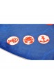 Capt\'n Sharky Kinderteppich Weich und Soft Teppich Hai Schwert Ø100 cm Rund Farbe Blau Kinderzimmer Teppich Öko-Tex zertifiziert Bildmotiv für Jungen