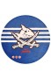 Capt'n Sharky Kinderteppich Weich und Soft Teppich Hai Schwert Ø100 cm Rund Farbe Blau Kinderzimmer Teppich Öko-Tex zertifiziert Bildmotiv für Jungen