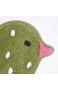 Homescapes Kinderteppich Grüner Vogel Farbenfroher Teppich im Vogel Design Vorleger: 50 x 85 cm. Farben: Grün und Weiß. Geeignet für Badezimmer oder Kinderzimmer
