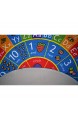 KC Cubs Playtime Collection ABC Alphabet Zahlen und Formen pädagogisches Lernen & Spielbereich runder Teppich für Kinder und Kinder Schlafzimmer und Spielzimmer