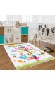 Kinder Teppich Moda Öko Tex Zauberbaum Creme Bunte Farben Verschiedene Größen 160x225 cm