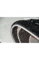 Kinderteppich Auto Kinderzimmerteppich Rennauto mit Konturenschnitt in Grau Weiß Schwarz Größe 80x150 cm
