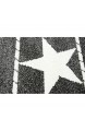 Kinderteppich Spielteppich Kinderzimmer Teppich Sternteppich Sterne Grau Creme 120x170 cm