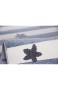 Livone Pflegeleichter Kinderteppich Baby Teppich Kinderzimmer Sterne in blau Weiss Silber grau (120 x 180 cm)