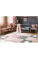 Livone Spielteppich Moderner Teppich mit Konturenschnitt Kinderzimmer Kinderteppich mit Sternen in Weiss Silber grau rosa Größe 120 x 170 cm