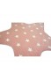 Merinos Kinderzimmer Teppich Stern Spielteppich in Rosa Größe 120 cm Rund