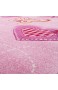 TT Home Kinder Teppich Schmetterling Design Konturenschnitt Kinderzimmer Pink Lila Größe:140x200 cm
