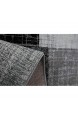 VIMODA Designer Teppich in Grau Schwarz und Weiß mit Kachel Optik Maße:200 x 290 cm