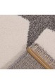 VIMODA Kinderteppich kinderzimmer Teppich Babyteppich mit Herz Stern Wolke Flauschig Beige Maße:80x150 cm