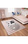 VIMODA Teppich Hunde Welpe Kinder Zimmer Pink Maße:80x150 cm