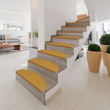 15 x Teppich Stufenmatten Treppenstufen 100% Sisal Natur