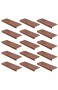 15er Set StickandShine Stufenmatte in braun eckig für Treppenstufen Treppenstufenmatte zum aufkleben