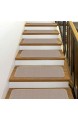 Beverly Rug Stufenmatten für den Innenbereich einfarbig 2 7 x 66 cm Beige 13 Stück