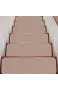 Beverly Rug Stufenmatten für den Innenbereich einfarbig 2 7 x 66 cm Beige 13 Stück