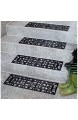 Floordirekt Relief Gummimatten - verschiedene Größen einzeln oder im Set (5er Vorteilspack 25x65 cm)