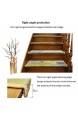 GCSQF Treppenmatte Stufenmatten Selbstklebend Treppe Pad Runde Jacquard-Treppe Mat Zuhause Schritt Teppich Innendekoration 1229 (Color : Color B(80x24cm) Size : 10pcs)