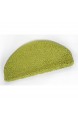 havatex Shaggy Stufenmatte Pulpo 24 cm x 65 cm / 15 Stück - große Farbauswahl | schadstoffgeprüft pflegeleicht schmutzabweisend & strapazierfähig Farbe:Grün