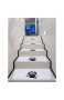JQQJ Treppenmatten Rutschfeste Stufenmatten Treppen Teppich Fußmatten Teppich Läufer robuste Allzweck-Matten für Stufen (15Pcs 70x22cm)