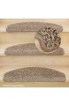 Kettelservice-Metzker® Stufenmatten Queens Halbrund 15er SparSet Beige/Braun