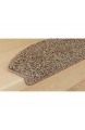 Kettelservice-Metzker Stufenmatten Stufen Teppich Shaggy Queens halbrund Beige/Braun 30 Stück