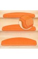 Kettelservice-Metzker Stufenmatten Vorwerk Uni Einzeln und Sparset\'s Orange 15 Stück Halbrund