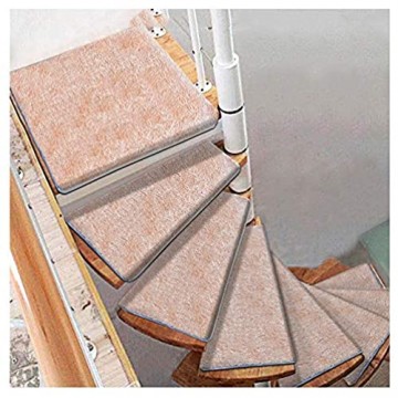 LBL Stufenmatten treppenmatten Selbstklebende Treppenstufen Mats Pad Anti-Rutsch-Trittschutz Teppich Abdeckung Treppen Teppich Wendeltreppe Mat Kamel teppiche für treppenstufen