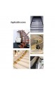 LOKKRG Treppenkantenverkleidung Anti-Rutsch-Treppenmatte Treppen L-förmige rutschfeste PVC-Gummi-Ecktreppe Anti-Rutsch-Streifen Anti-Fall-Stufenkanten-Blanking-Streifen