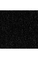 Luxuriöse Shaggy Stufenmatten Las Vegas | halbrund | 28 x 65 cm | schwarz | einzeln oder im Set (15er-Set)