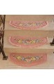 SOAR Stufenmatten Treppen-Teppich 1pcs Stair Tread Mat Treppen Teppich Anti-Rutsch-Pad Schritt Innenschutz Teppich Repeat Paste Ohne Trace (Color : Pink)