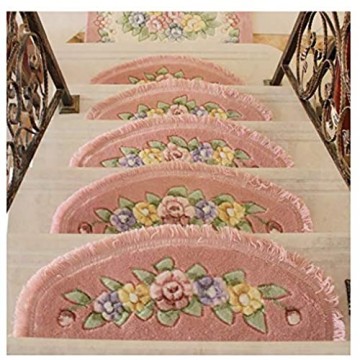 SOAR Stufenmatten Treppen-Teppich 1pcs Stair Tread Mat Treppen Teppich Anti-Rutsch-Pad Schritt Innenschutz Teppich Repeat Paste Ohne Trace (Color : Pink)