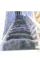 Stufenmatten Treppenmatten Treppenteppich Set Stufenschutz Für Ihre Treppe Stufen Treppenstufen Rutschfest Matten Selbstklebende Teppich Weiß Grau (4 Farben) Grau 65x24cm