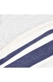 Basics - Kissenbezüge Jersey 2er-Pack breite Streifen 40 x 80 cm Marineblau