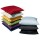 beties Mako Satin Kissenbezug ca. 40x40 cm 100% Baumwolle hochwertig & angenehm in 9 interessanten Uni Farben (Navy-blau) 1 Stück