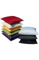 beties Mako Satin Kissenbezug ca. 40x40 cm 100% Baumwolle hochwertig & angenehm in 9 interessanten Uni Farben (Navy-blau) 1 Stück