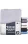 Dreamzie Set mit 2X Baumwolle Kissenbezüge 40 x 80 cm - 100% Jersey Baumwolle 150 g/qm - Kissenhülle - Kissenbezug - Resistent und Hypoallergen - Grau