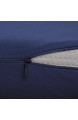 Hochwertiger Kissenbezug Doppelpack (2er Set Nachtblau Uni) für das RE-Charge Pillow – Baumwolle Double Jersey guter Fit bügelfrei 3 Jahre Garantie Kissenhülle mit Reißverschluss