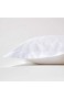 Homescapes Kissenbezug 48 x 74 cm – 100% Bio-Baumwolle Fadendichte 400 Perkal – Kissenhülle mit Stehsaum und Hotelverschluss – weiß
