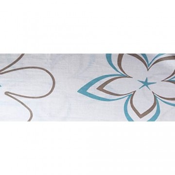 Kissenbezug für Schwangerschafts - Seitenschläferkissen voncastilba mit Öko-Tex Standart 100 (Baumwolle Blumen blau/beige)