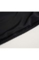 Miruxia Satin-Kissenbezüge für Haar und Haut Satin-Kissenbezüge mit Hotelverschluss (schwarz Queen-Size-Größe 50 8 x 76 2 cm)