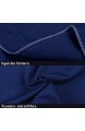 NTBAY Kissenbezüge aus Mikrofaser einfarbig 2er-Pack mit Anti-Falten-Verschluss weich und schmutzabweisend Kissenbezüge 50 x 80 cm Dunkelblau