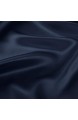 PiccoCasa Seide Kissenbezug 40x80 Kissenbezug aus 100% Seide 22 Momme kopfkissenbezug Haare und Hautpflege mit Reißverschluss & Geschenkbox Marineblau 40x80cm