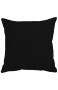Qool24 Leinen-Optik Kissenbezug mit Reißverschluss Kissenhülle Kissenbezüge Schwarz 25x25 cm