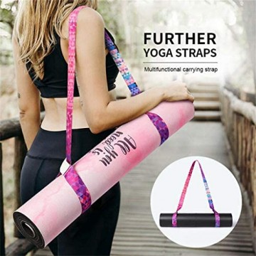 Ansenesna Yogamatte Tragegurt Bunt Yoga Matte Gurt Tragegurt Gürtel Stretch