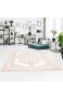 carpet city Klassischer Teppich aus Polyester mit Ornamenten Floralen Verzierungen in Beige für Wohnzimmer; Größe: 200x290 cm