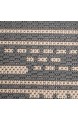 carpet city Teppich-Läufer In- und Outdoor Wetterfest UV-beständig Streifen-Muster Modern Beige für Terrasse Balkon; Größe: 60x230 cm