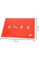 GRENSS 1 Stück Rutschfeste Matte neben der Tür chinesische Wörter \'Kümmern\' gedruckt Fußmatte Rot dicken Teppich auf dem Boden V20 rot 40 x 60 cm