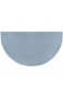 Halbmond-Teppich halbkreisförmig rutschfest maschinenwaschbar für Wohnzimmer Kamin Profil schützt Böden vor Funken Glut und Holzscheite (grau 81 3 x 152 4 cm)
